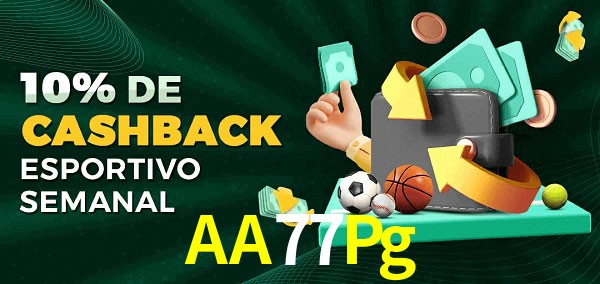 10% de bônus de cashback na AA77Pg